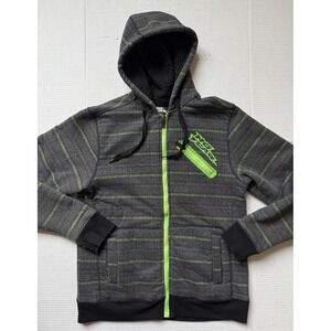 NO FEAR - Men's Sherpa Lined Full Zip Hoodie - Size Small